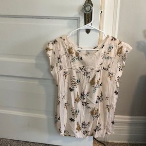 Gentle Fawn floral light pink blouse